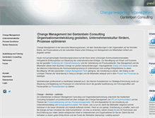 Tablet Screenshot of gantenbein-consulting.de
